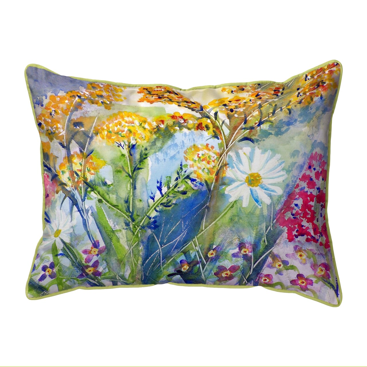 Betsy Drake Wild Flower Extra Large 20 X 24 Indoor / Outdoor Pillow